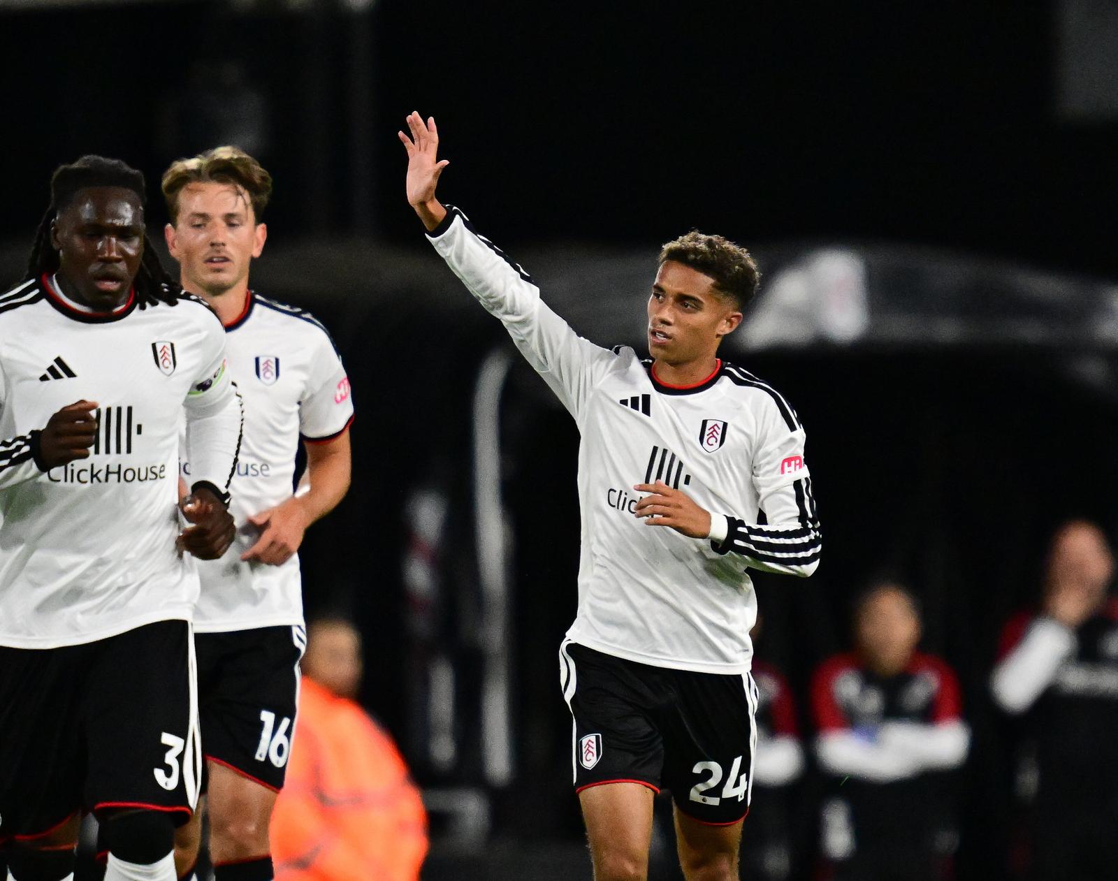 GOAL Fulham midfielder Josh King (24) scores a goal and celebrates 1-1 during the Premier League match between Fulham and Chelsea at Craven Cottage, London, UK on 24 August 2026.